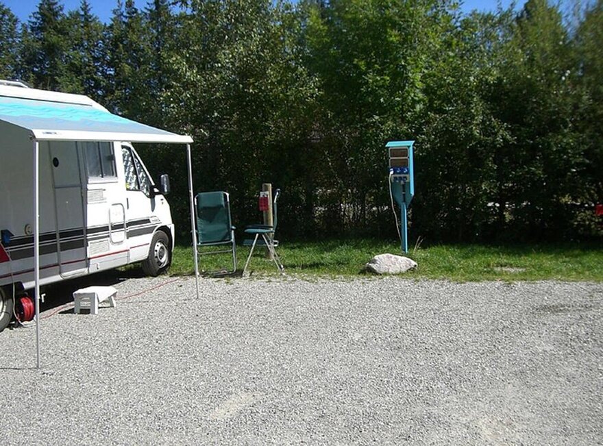 Das Bild zeigt den Wohnmobilstellplatz Füssen Mobil