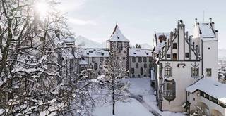 Das Hohe Schloss von Füssen im Winter.
